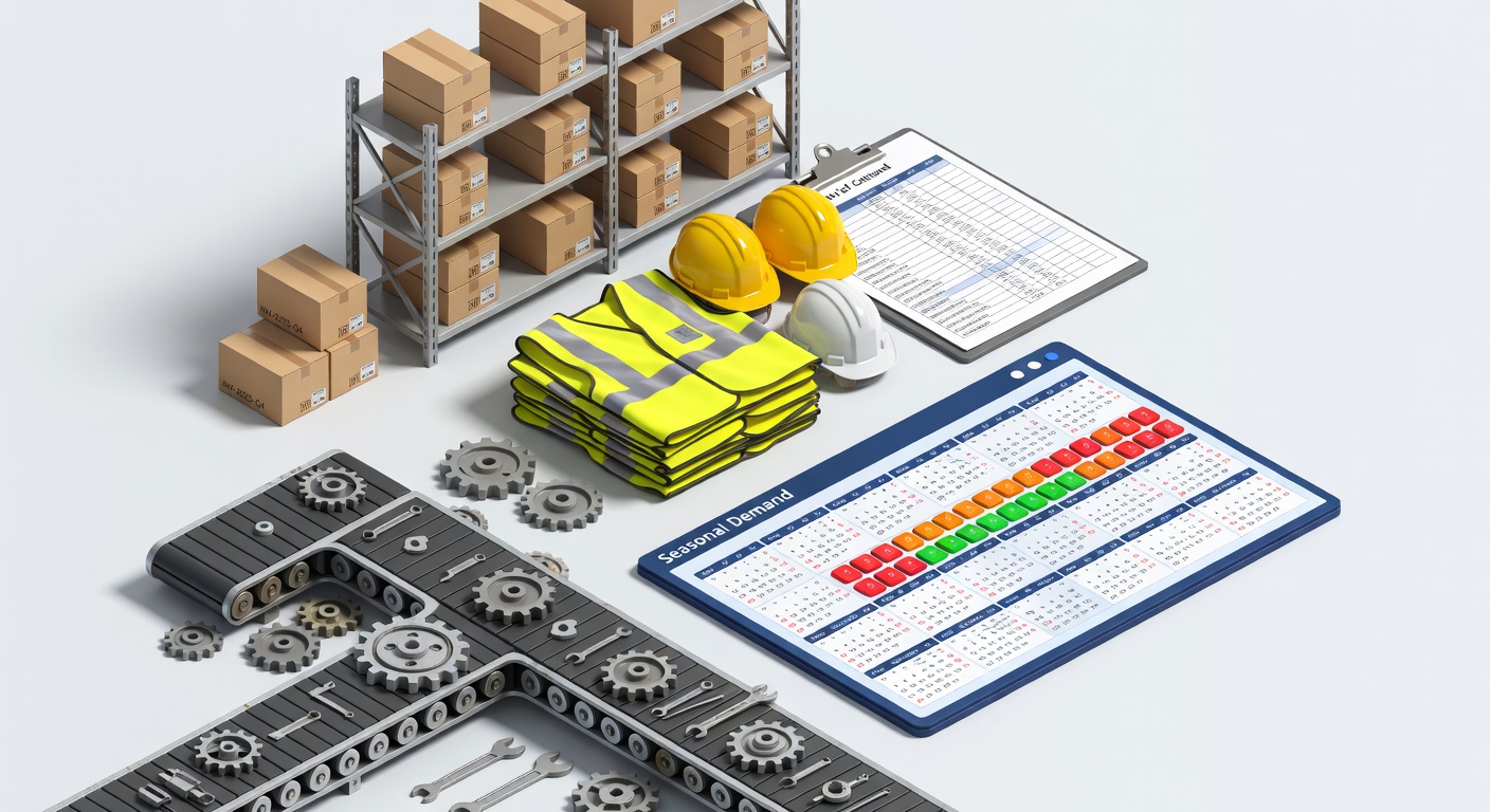 Illustration of Strategies for Handling Seasonal Demand in Manufacturing with Flexible Staffing